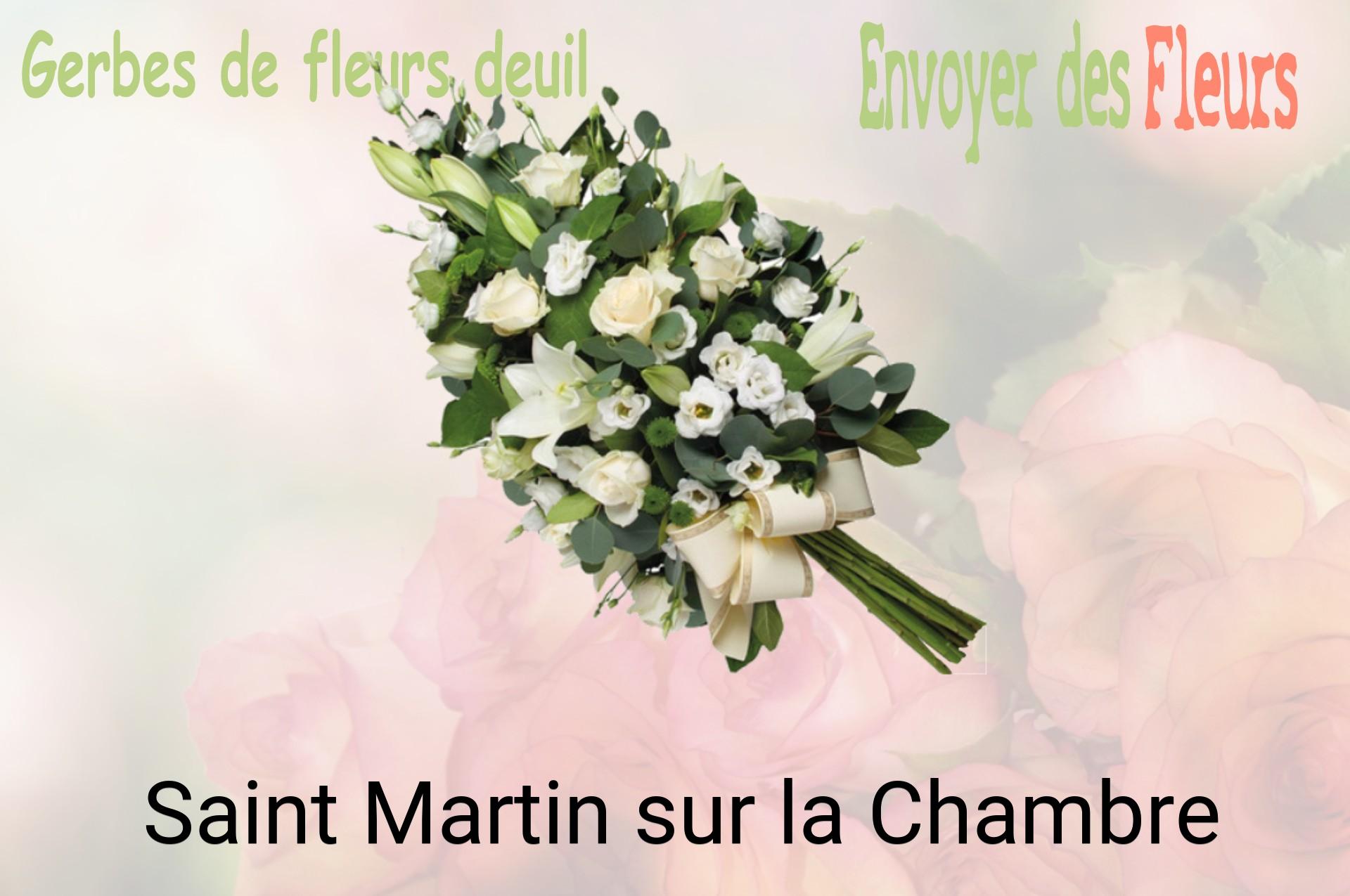 Gerbe de fleurs de deuil livrée à Saint-Martin-sur-la-Chambre